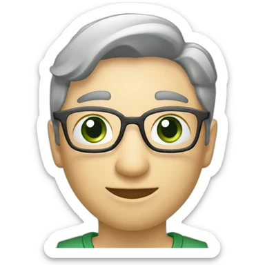 Linea de grafico de negocios verde en direccion hacia artiba sticker