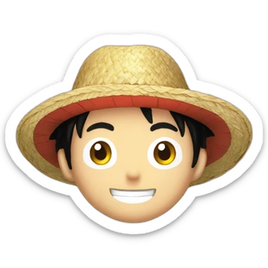 Luffy's straw hat without luffy sticker