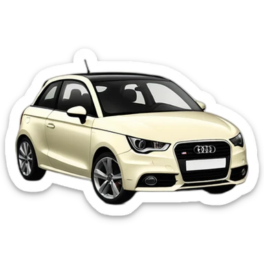 Cream Audi a1 s line 2011 sticker
