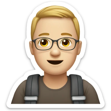 A person with Down syndrome in a wheelchair  sticker