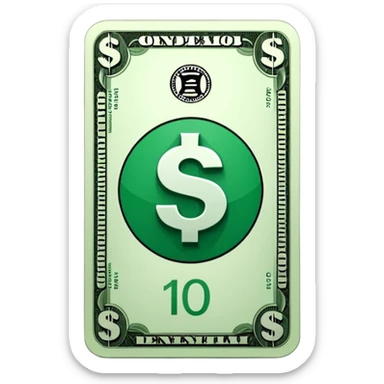 dollar sticker