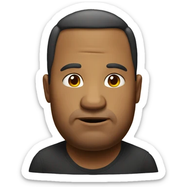 Big fat head large head very big and fattier father sticker