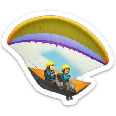 parapente sticker