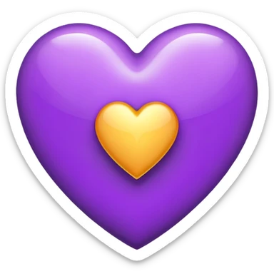 The Letter “T” inside a Purple Heart sticker