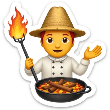 Fogueira pegando fogo sticker