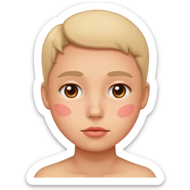 make A image fo blushin deeply sticker