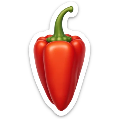 pointy red pepper sticker