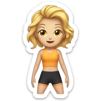 Poutre de gym sticker