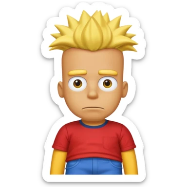 Bart simpson sticker