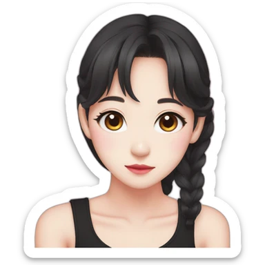 Jisoo black pink sticker