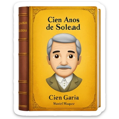 Cien años de soledad libro gabriel garcia marquez sticker