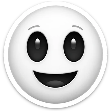 Hazme el emoji del mundo pero en blanco y negro sticker