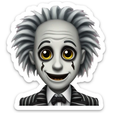 beetlejuice cute fun  sticker