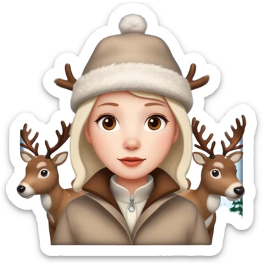 🤍☃️🦌 sticker