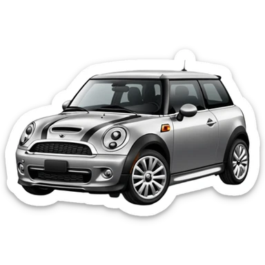 create me a mini cooper s logo emoji sticker