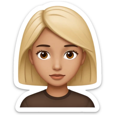 piel morena mas joven sticker