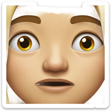 face biting finger nail  sticker