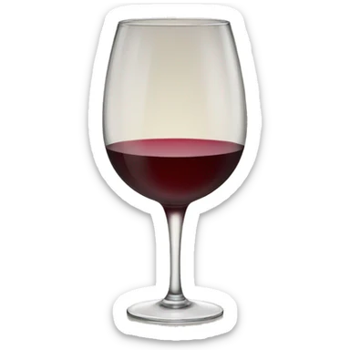 Wine glass cheers  sticker