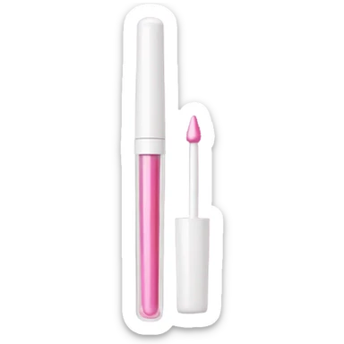 Clear lipgloss sticker