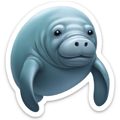Manatee sticker