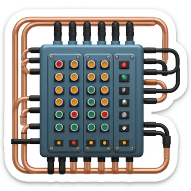 generate realistic complex electrical system sticker