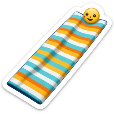 beach towel sticker