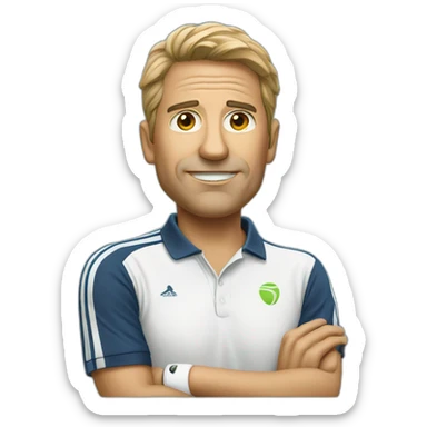 Coach of tennis  sticker