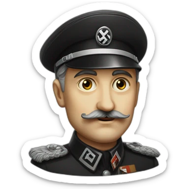Nazi leader austrian painter with à very small moustache sticker
