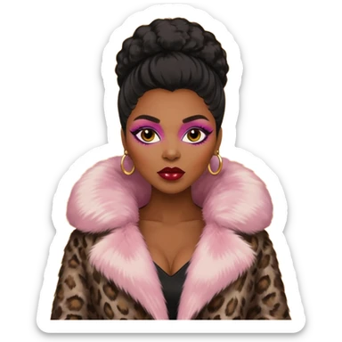 black skin mob wife sticker