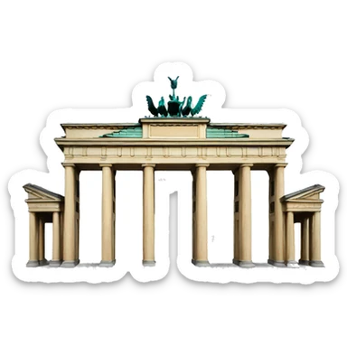 brandenburg gate sticker