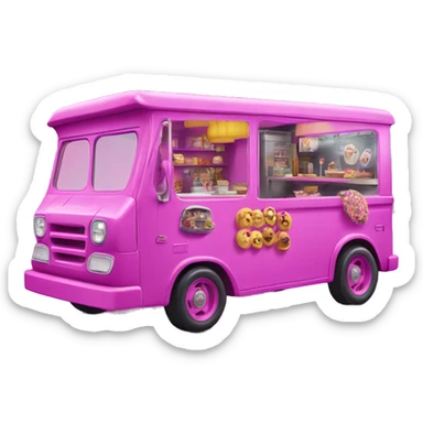 Barbie’s haunted dream house and food truck jeep sticker