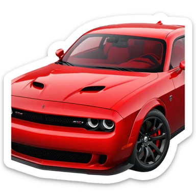 Dodge Challenger hellcat sticker