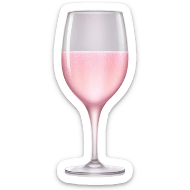 pink champagne glass sticker
