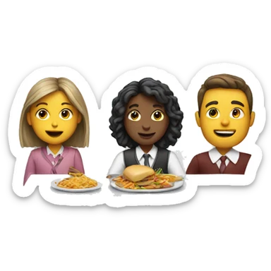 school, dinner ? sticker