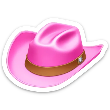 pink cowgirl hat sticker