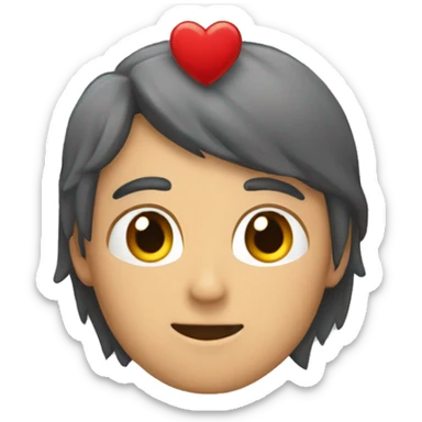 Corazón con lágrimas  sticker