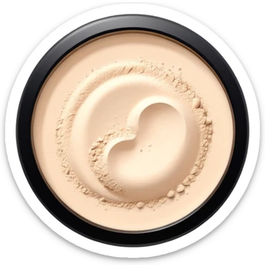 loose setting powder sticker