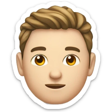 jeune homme chevelu barbus en béquilles genoux immobilisé  sticker