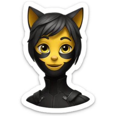 Miraculous cat noir sticker