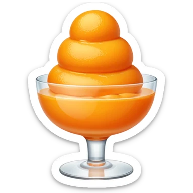 Orange sorbet  sticker