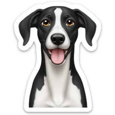 Black Son of greyhound and retriever sticker