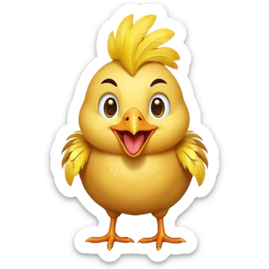 Chicken laughing  sticker