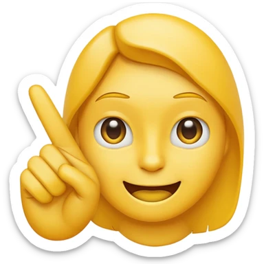 Flipping off emoji sticker