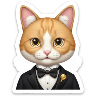 Gentleman Cat sticker