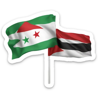 Syrian flag sticker