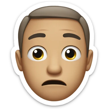 man crying goo sticker