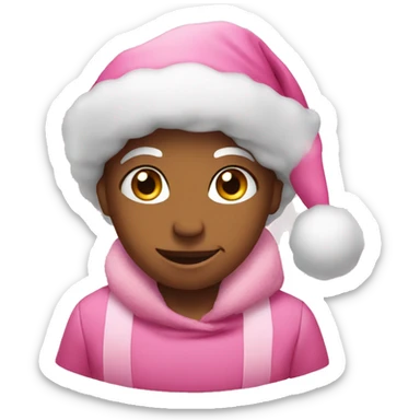 Pink Christmas  sticker