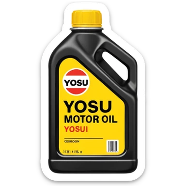 yosu motor oil sticker