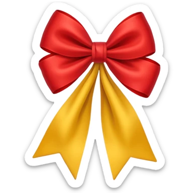 🎀+red=yellow sticker