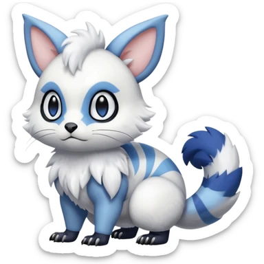 Shiny Furret-Absol-Trico-Hybrid (Full body) sticker